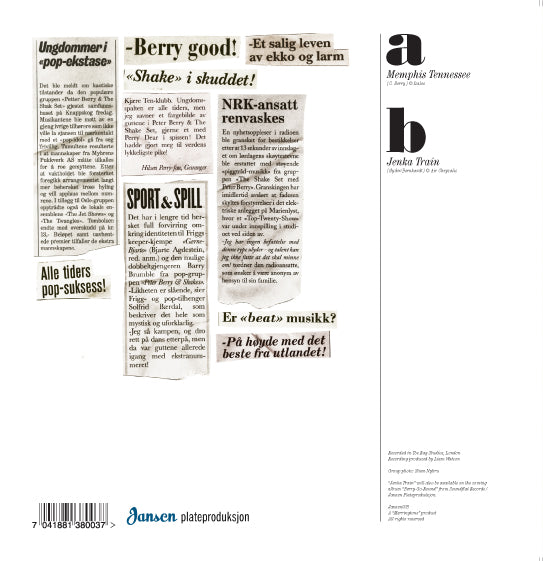 Peter Berry & The Shake Set - Memphis Tenessee B/W Jenka Train (LP)