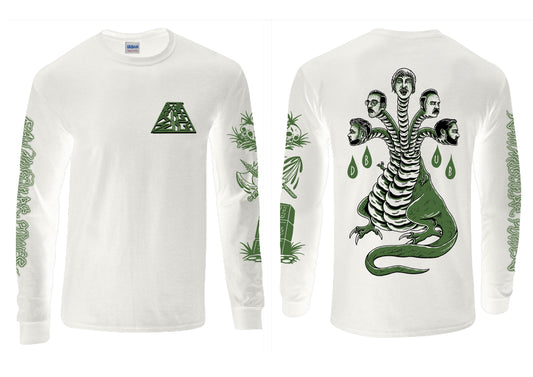 Death By Unga Bunga - Raw Muscular Power (Tender Green LP) + White Long Sleeve