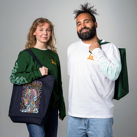 Jansen Records - Logo (Heavy Tote Bag Navy Blue)