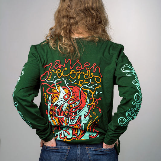 JANSEN RECORDS - Logo (Green Longsleeve)