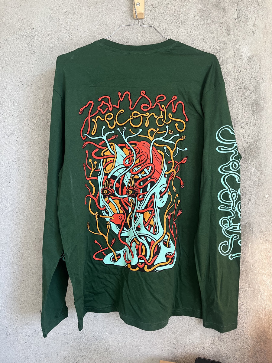 JANSEN RECORDS - Logo (Green Longsleeve)