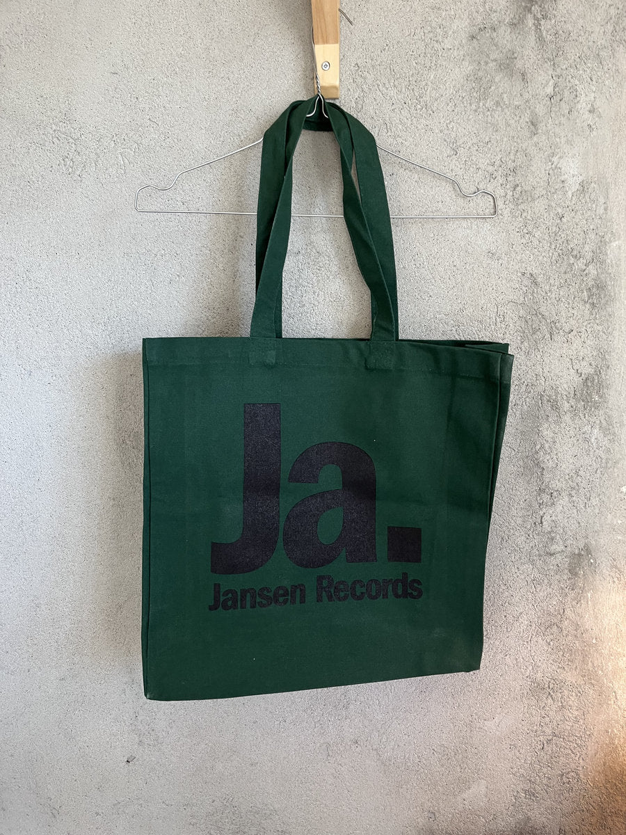 Jansen Records - Logo (Heavy Tote Bag Navy Green)